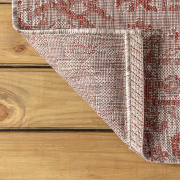 Estrella Bohemian Medallion Textured Weave Indoor/outdoor Runner Rug